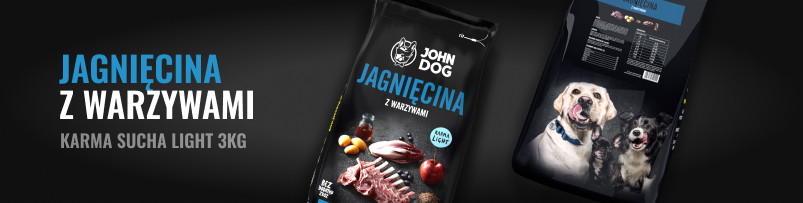 Karma sucha dla psa John Dog Premium jagnięcina z warzywami