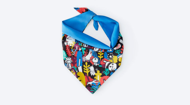 Apaszka dla psa, chustka w kolorze niebieskim John Dog Barcelona