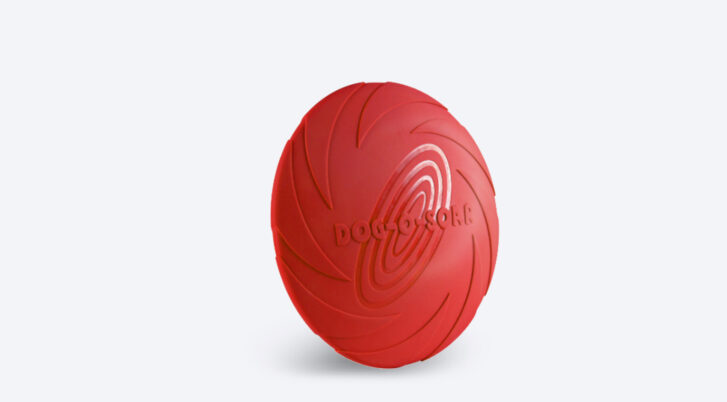 Zabawka dla psa gumowe, czerwone frisbee dysk do partowania marki PetNova