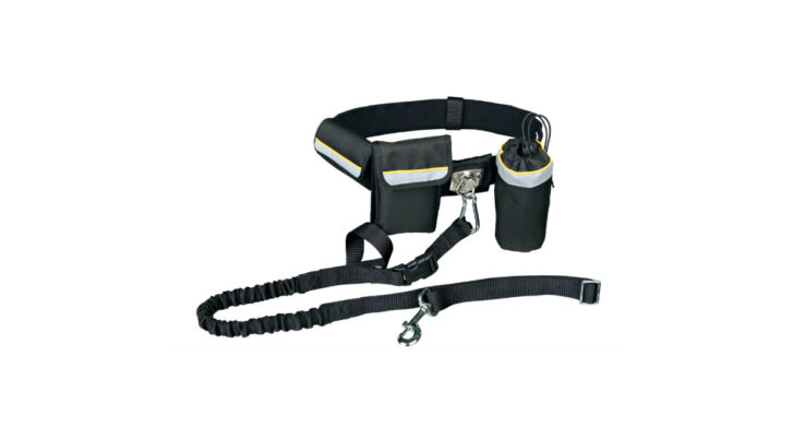 Pas biodrowy ze smyczą do biegania z psem