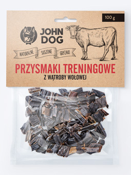 Suszona wątróbka dla psa - naturalny przysmak treningowy