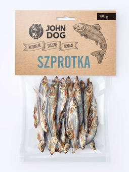 Suszone ryby dla psa - szprotki
