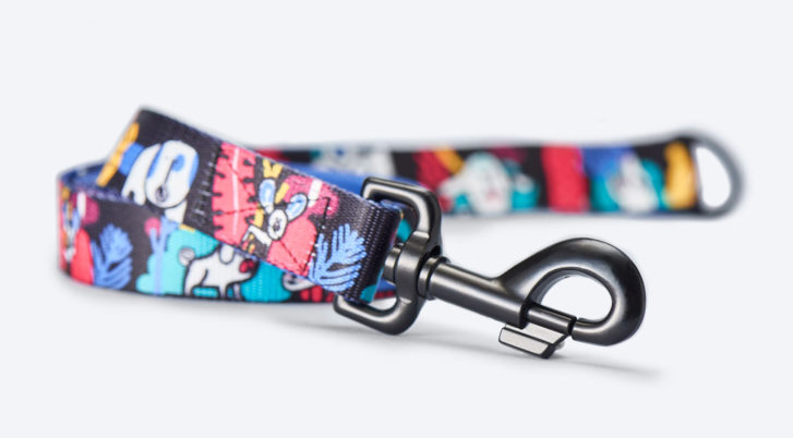 Kolorowa smycz prosta dla psa John Dog Barcelona New