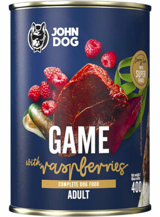 Karma mokra dla psa Dziczyzna z malinami Berry Line