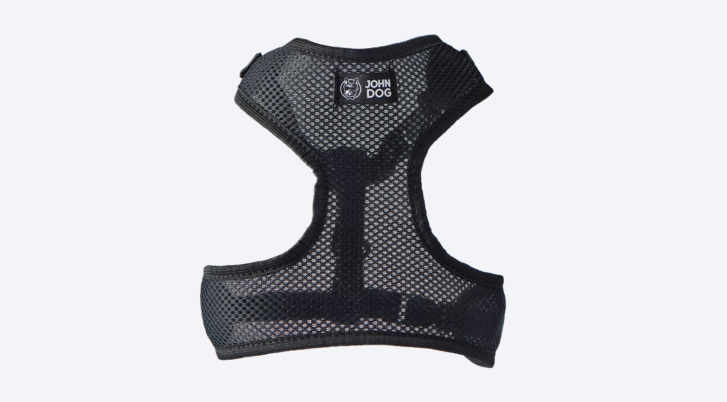 Regulowane, czarne szelki dla psa