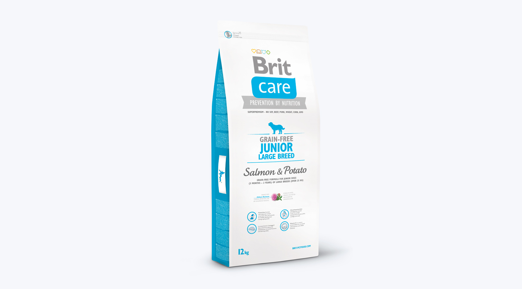 Brit Care Grain-Free Junior Large Łosoś z ziemniakami 12 kg