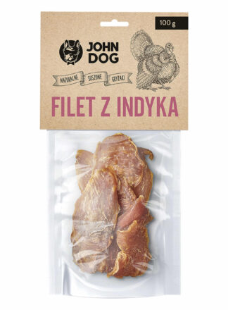 Naturalny przysmak dla psa. Suszone mięso z indyka premium. 80g.