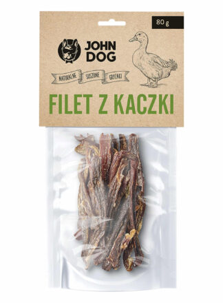 Naturalny przysmak dla psa. Suszone mięso z kaczki premium. 80g.