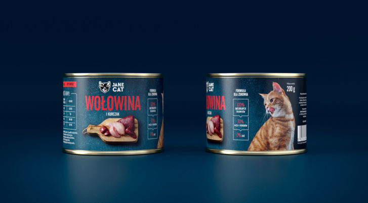 Karma mokra premium. Wołowina i kurczak Jane Cat