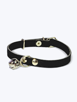 Obroża z dzwoneczkiem czarna Jane Cat