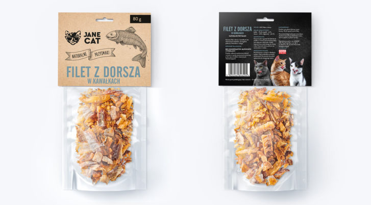 Suszony filet z dorsza w kawalkach Jane Cat