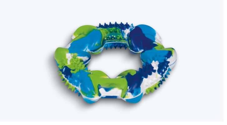 Gryzak ring multikolor 12 cm