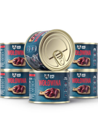 Karma mokra premium. Wołowina Jane Cat 6x200g
