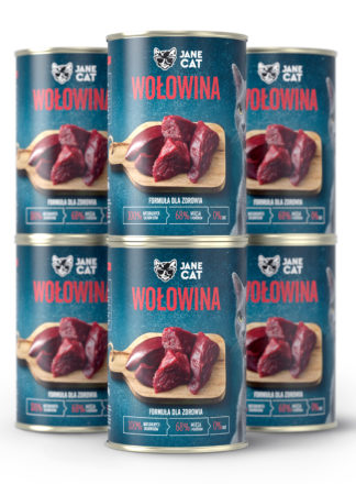 karma mokra premium. Wołowina Jane Cat 6x400g