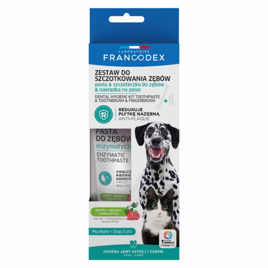 Pasta do zębów dla psa i kota ze szczoteczką 70 g Francodex