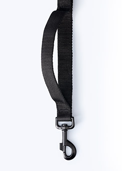 Smycz pojedyncza z raczka i amortyzatorem John Dog Black