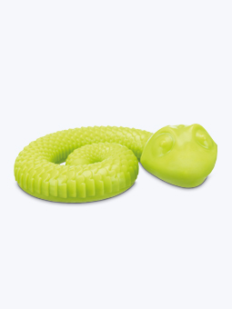 Zabawka wąż na smakołyki dla psa koloru zielonego marki Trixie.