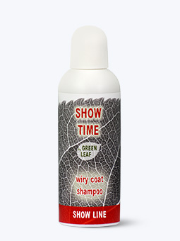 Butelka szmaponu dla psów szorstkowłosych 250ml Green Leaf Show Time.