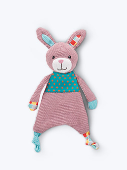 Maskotka dla psa pluszowa różowy królik piszczący marki Trixie 28 cm.