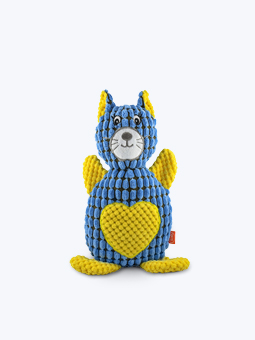 Maskotka pluszowa dla psa, niebieski kot, 30 cm, Pet Nova