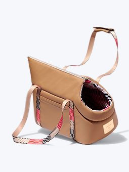 Torba transporter dla psa z kolekcji John Dog Paris z logo - widok z góry