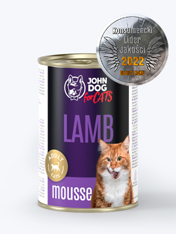 Karma mokra mus dla kota 400g jagnięcina John Dog For Cats.