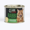 Karma mokra dla kota mus z królikiem marki John dog for cats, puszka 200g