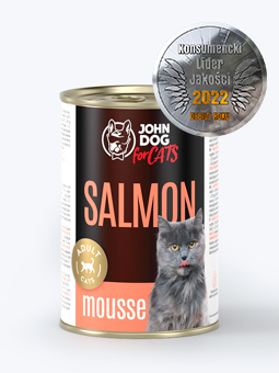 Karma mokra mus dla kociąt 400g łosoś John Dog For Cats.