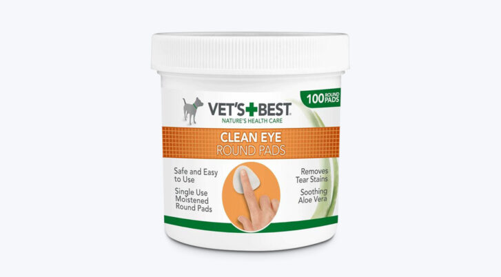 Czyściki do oczu dla psa napalcowe Vet’s best, 100 szt.