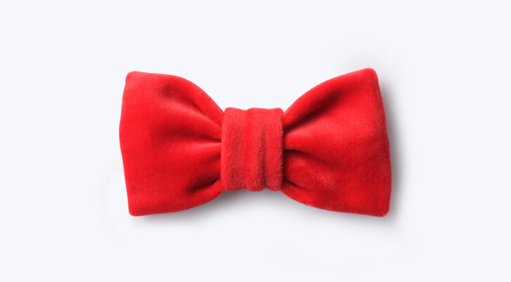 Czerwona, świąteczna muszka dla psa i kota marki John Dog