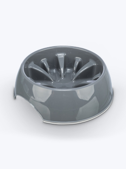 Szara miska spowalniająca jedzenie dla psa i kota marki Trixie, 16cm