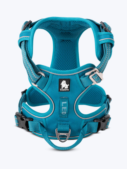 Szelki guard Truelove Premium Front Line w kolorze morskim dla psa, widok z przodu.