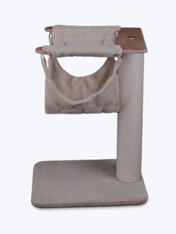 Drapak dla kota z hamakiem, kolor beżowy, marka RUFI