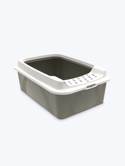 Kuweta otwarta dla kota kolor piaskowy i cappuccino marki Rotho