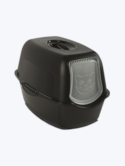 Kuweta zamknięta mini dla kota kolor czarny marki Rotho