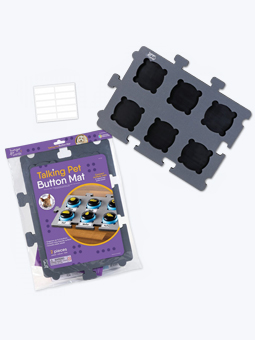 Hunger for words mata na przyciski komunikacyjne dla psa.