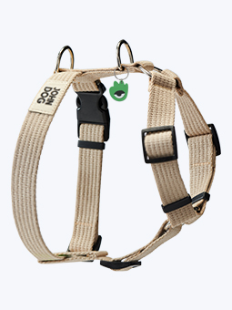 Beżowe szelki typu guard dla psa z kolekcji John Dog Hej Hau Hello, mniejszy rozmiar