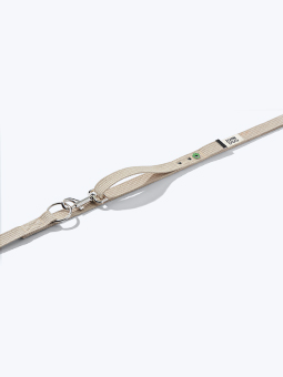 Beżowa, parciana smycz przepinana dla psa z kolekcji John Dog Hej Hau Hello