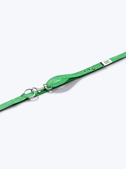 Zielona, parciana smycz przepinana dla psa z kolekcji John Dog Hej Hau Hello