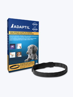 Obroża regulowana dla psa, redukująca objawy stresu u szczeniąt i dorosłych psów, rozmiar S-M dla małych i średnich psów, marka Adaptil.