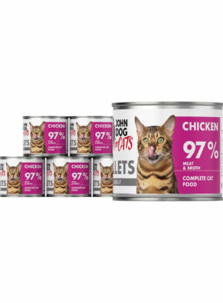 Monobiałkowa karma mokra dla kota Kurczak Filety 6x140g John Dog for Cats