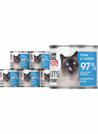Karma mokra dla kota Tuńczyk i kurczak Filety 6x140g John Dog for Cats