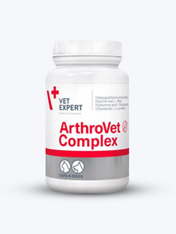 Vet expert Arthrovet Complex, 60 kapsułek twist-off dla psów małych ras i kotów.