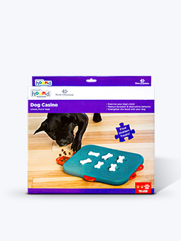 Gra dla psa, dog cassino, widok opakowania, marki Nina Ottison.