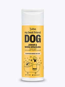 Szampon dla psa juniora lub o wrażliwej skórze, 200 ml, marki LUBA.