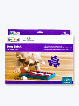 Gra dla psa, Brick, poziom trudności 2, widok opakowania, marka Nina Ottosson.