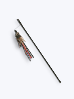 Wędka dla kota z piórkami i sznurkami, 50 cm, Trixie.