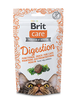 Przysmaki dla kota Brit Care Digestion, bazylia, koper włoski, wodorosty, prebiotyki.