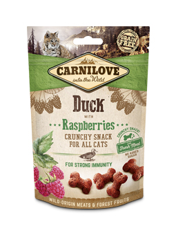 Carnilove crunchy przysmak dla psa kaczka z malinami.