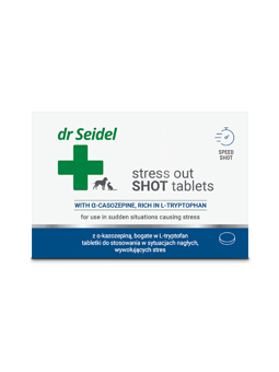 Tabletki do stosowania w nagłych sytuacjach stresowych, dr Seidel Stress Out Shot, 10 sztuk